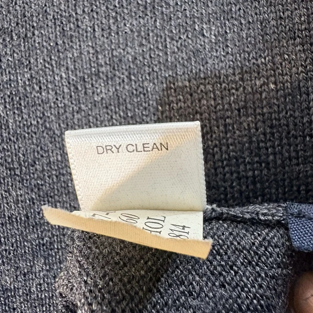 Banana Republic‎ Luxury Blend Sweater Mens L Large Gray Silk Cotton Cashmere